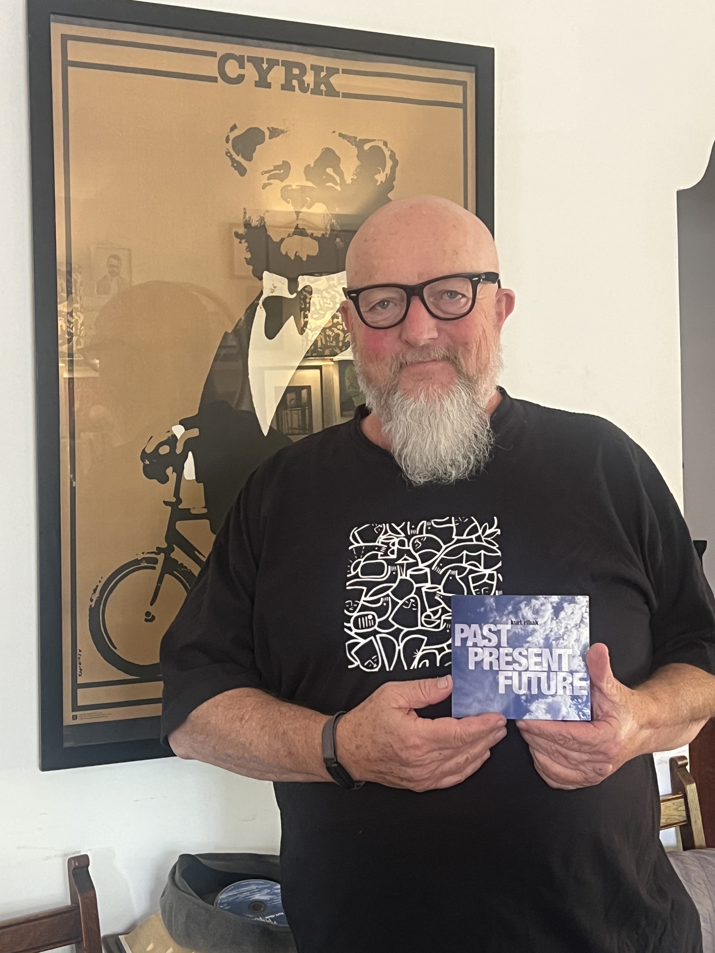 Kurt holding his new CD